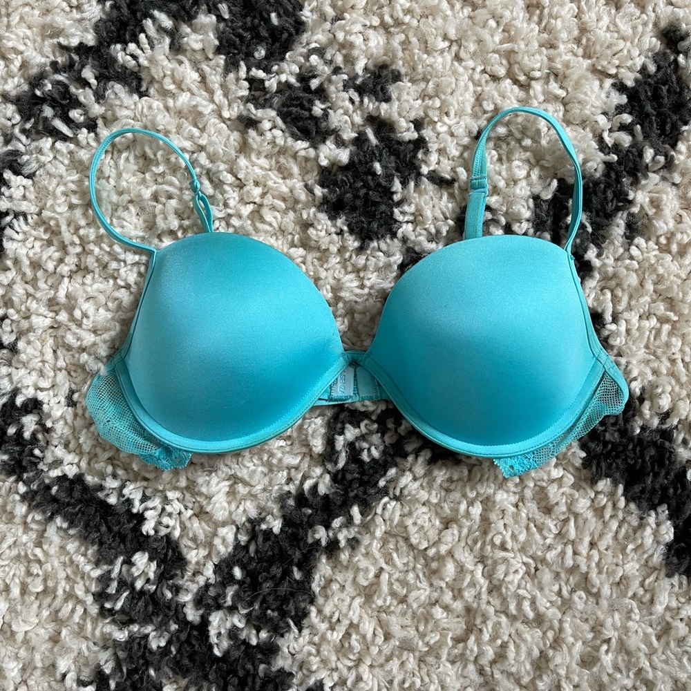Neon blue bra